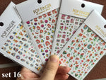 4pcs/set Cartoon 3D Nail Stickers