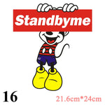 Cartoon Patches Stickers for Clothing 1+1=3