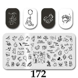 Cartoon Nail Art Stamping Plates 1+1=3