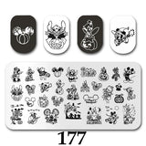 Cartoon Nail Art Stamping Plates 1+1=3