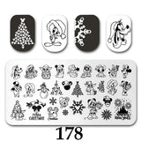 Cartoon Nail Art Stamping Plates 1+1=3