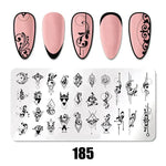 Nail Art Stamping Plates 78 Different Types of Manicure Designs 1+1=3