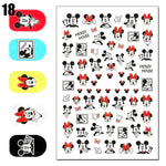 Cartoon 3D Nail Art Stickers 1+1=3