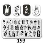 Cartoon Nail Art Stamping Plates 1+1=3