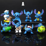 8pcs/set Stitch Cartoon Model Toy (24 Different Dolls)