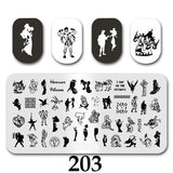 Cartoon Nail Art Stamping Plates 1+1=3