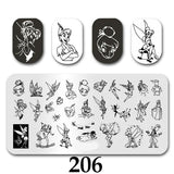 Cartoon Nail Art Stamping Plates 1+1=3