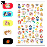 Cartoon 3D Nail Art Stickers 1+1=3