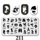 Cartoon Nail Art Stamping Plates 1+1=3