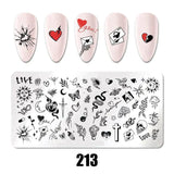 Nail Art Stamping Plates 78 Different Types of Manicure Designs 1+1=3