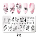 Nail Art Stamping Plates 78 Different Types of Manicure Designs 1+1=3