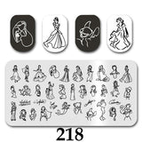 Cartoon Nail Art Stamping Plates 1+1=3