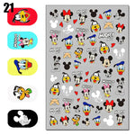 Cartoon 3D Nail Art Stickers 1+1=3