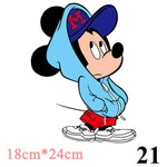 Cartoon Patches Stickers for Clothing 1+1=3