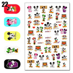 Cartoon 3D Nail Art Stickers 1+1=3