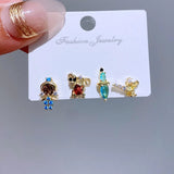 Disney Charm Earrings Collection 1+1=3