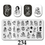 Cartoon Nail Art Stamping Plates 1+1=3