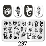 Cartoon Nail Art Stamping Plates 1+1=3