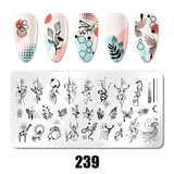 Nail Art Stamping Plates 78 Different Types of Manicure Designs 1+1=3