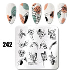 Nail Art Stamping Plates 78 Different Types of Manicure Designs 1+1=3