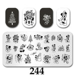 Cartoon Nail Art Stamping Plates 1+1=3