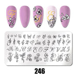 Nail Art Stamping Plates 78 Different Types of Manicure Designs 1+1=3