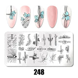 Nail Art Stamping Plates 78 Different Types of Manicure Designs 1+1=3