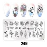 Nail Art Stamping Plates 78 Different Types of Manicure Designs 1+1=3