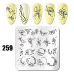 Nail Art Stamping Plates 78 Different Types of Manicure Designs 1+1=3