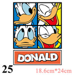 Cartoon Patches Stickers for Clothing 1+1=3