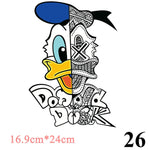 Cartoon Patches Stickers for Clothing 1+1=3