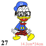 Cartoon Patches Stickers for Clothing 1+1=3