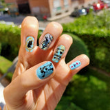 Cartoon Nail Art Stamping Plates 1+1=3