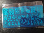 Cartoon Nail Art Stamping Plates 1+1=3