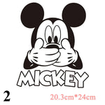 Cartoon Patches Stickers for Clothing 1+1=3