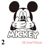 Cartoon Patches Stickers for Clothing 1+1=3