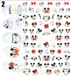 Cartoon 3D Nail Art Stickers 1+1=3