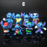 8pcs/set Stitch Cartoon Model Toy (24 Different Dolls)