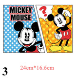 Cartoon Patches Stickers for Clothing 1+1=3