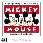 Cartoon Patches Stickers for Clothing 1+1=3