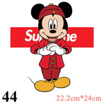 Cartoon Patches Stickers for Clothing 1+1=3