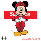 Cartoon Patches Stickers for Clothing 1+1=3