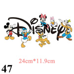 Cartoon Patches Stickers for Clothing 1+1=3