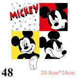 Cartoon Patches Stickers for Clothing 1+1=3