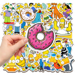 50pcs/pack The Simpsons Stickers