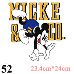 Cartoon Patches Stickers for Clothing 1+1=3