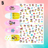 Cartoon 3D Nail Art Stickers 1+1=3