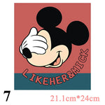 Cartoon Patches Stickers for Clothing 1+1=3