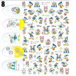 Cartoon 3D Nail Art Stickers 1+1=3