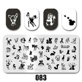 Cartoon Nail Art Stamping Plates 1+1=3